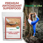 Healthworks Superfoods Camu Camu Powder Organic - 8 Oz - All-Natural & Certified Organic - Antioxidants, Vitamin C & Potassium - Peruvian Origin - Juices, Teas & Smoothies