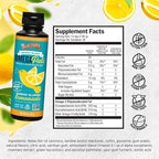 Barlean's Omega Pals Chirpin' Slurpin' Lemonade Flavored Omega-3 for Kids, Yummy Children's Liquid Fish Oil Supplement with 540 mg of EPA and DHA Fatty Acid for Brain & Eye Health, 8 oz, 2 Pack