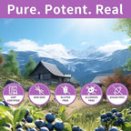 Blueberry Lutein Gummies with 120 Count - 2 Month Supply, Eye Health Support Supplement for Kids and Adult, Contains Blueberry Juice (30 mg/Gummy) & Lutein (20 mg/Gummy)