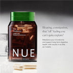 The Nue Co. Pre + Probiotic Supplement - Synbiotic & Spore Based Formula for Daily Gut Balance - Vegan & Gluten Free Immune Supplement - Supports Digestive Wellness, Immunity & Skin | 60 Capsules