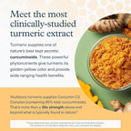 Youtheory Turmeric - 450 mg - with Black Pepper & Olive Leaf - Supports Joint & Brain Health* - Contains Bioenhancers, Curcuminoids & Herbal Extracts - 60 Tablets (20-Day Supply)