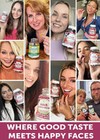Lunakai USA Made Super Hair Gummies with Biotin, Zinc, Horsetail Extract & Saw Palmetto - Hair Growth Vitamins for Women & Men – Supports Thicker, Longer, Stronger Tresses, Skin & Nails - 6 Pack