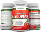 Lycopene - 10MG - 120 Softgels - 3 Month Supply - Premium Quality Antioxidant - 100% Natural Tomato - Great for Prostate Health, Immune System Support, Heart Health and Eyesight Support