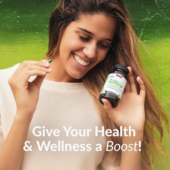 Force Factor ProbioSlim Probiotic Supplement for Women and Men with Probiotics and Green Tea Extract, Reduce Gas, Bloating, Constipation, Support Digestive Health & Gut Health, 180 Capsules (3-Pack)