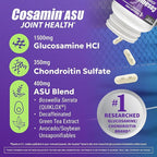 Nutramax Laboratories Cosamin® ASU Joint Health Supplement with Glucosamine, Chondroitin & ASU for Adult Men & Women, Joint Supplement, 90 Capsules