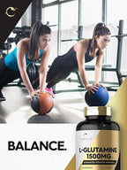 Carlyle L Glutamine Capsules | 1500mg | 240 Count | Advanced Athlete Formula | Pre and Post Workout | Non-GMO, Gluten Free Supplement