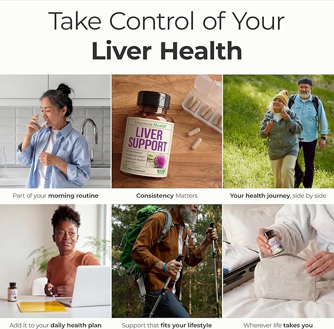 Vimerson Health Liver Cleanse Detox & Repair - Milk Thistle Supplement with Dandelion Root, Artichoke & Zinc for Liver Support, Healthy Digestion, Energy with Milk Thistle Extract, 60 Capsules