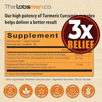 Just One Vegan Turmeric Curcumin Capsule a Day – 95% Curcuminoids Turmeric Curcumin 3X Formula with BioPerine® Black Pepper – Extra Strength – Supports Joint Comfort & Healthy Lifestyle – 2 Months