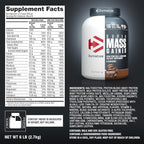 Dymatize Super Mass Gainer Protein Powder, Rich Chocolate, 52g Protein, 1g Creatine, 1280 Calories, 10.7g BCAAs, 245g Carbs, Contains Whey Protein Powder, Isolate, and Casein (8 Servings)