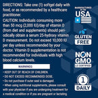 Life Extension Vitamin D3 175 mcg (7000 IU), Immune System Support, Bone Health, Brain Performance, Gluten-Free, Non-GMO, Once Daily, Two-Month Supply, 60 softgels