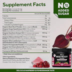 Beet Root Powder 8 in 1 – USA Made Beets Powder Supplements with Grape Seed, Hawthorn, Coq10 – with Organic Beetroot for Energy & Circulation Support – Non-GMO, 30 Serving