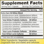 Renew Life Extra Care Digestive Probiotic Capsules, 50 Billion CFU Guaranteed, Daily Supplement Supports Immune, Digestive, Respiratory Health(1), L. Rhamnosus GG, Dairy, Soy and Gluten-Free, 30 Count