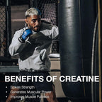 RAW Nutrition Creatine Monohydrate Powder, Blue Raspberry (30 Servings) - Micronized Creatine Monohydrate Supplement for Workout Performance, Build Muscle & Strength - Creatine Powder for Men & Women