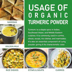 Organic Turmeric Powder 2 LB Bulk Bag - Lab Tested, 100% Raw with Curcumin, Reports Available, Pure, USDA Organic & Non-GMO from India by Jiva Organics